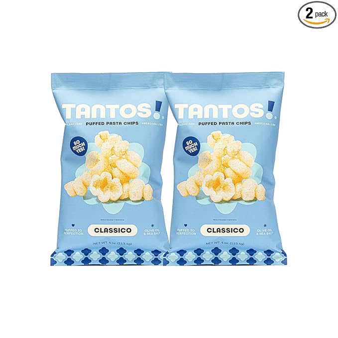 Tantos! Puffed Pasta Chips ??Healthy Pasta Snack by Top Chef Joe Sasto ??Plant-Based, Low Calorie