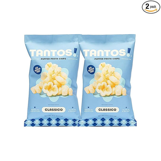 Tantos! Puffed Pasta Chips ??Healthy Pasta Snack by Top Chef Joe Sasto ??Plant-Based, Low Calorie