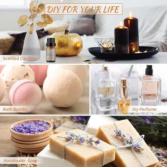 BURIBURI Coconut Essential Oil, Premium Grade Scented Oil 10ml Coconut Fragrance Oil Carrier Oil