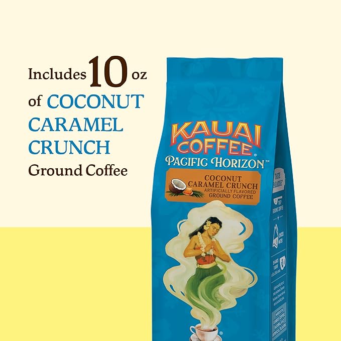 Kauai Coffee Ground Coffee ??Smooth, Rich, Medium Roast ??Nutty Caramel and Tropical Coconut