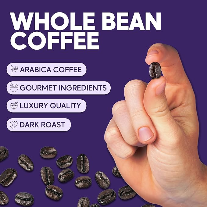 Sarasota Coffee Whole Bean Cubano European French Roast | Dark Roast Gourmet Coffee Beans | Low