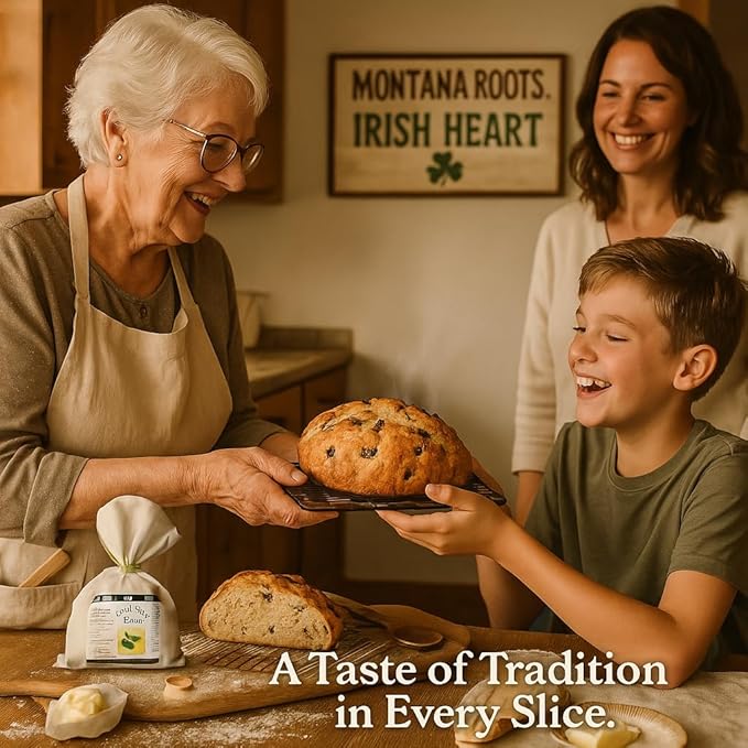 Bounty Foods Irish Soda Bread Mix 23 oz ??Handcrafted in Montana, Traditional Recipe, Rustic