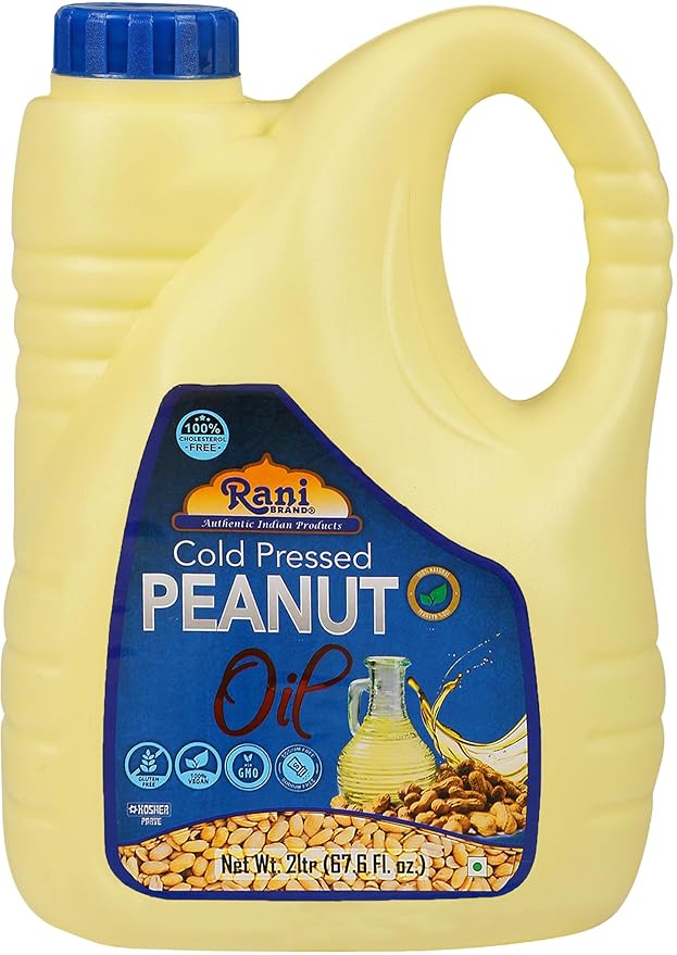 Rani Peanut Oil 67.6 Ounce (2 Liter) Cold Pressed | 100% Natural | NON-GMO | Kosher | Vegan |