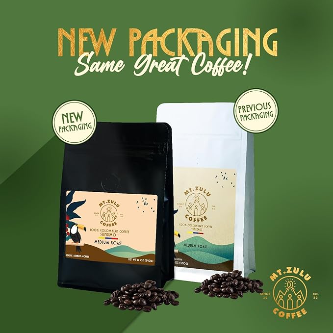Mt Zulu Colombian Supremo ??Small Batch Artisanal Roast, Smooth & Balanced, Sun-Dried Microlot