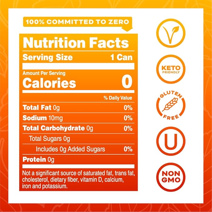 Yerbaé Energy Seltzer - Orange Cherry Pineapple No Sugar/Calories/Carbs. Energized by Yerba Mate