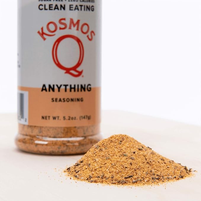 Kosmos Q Anything Seasoning, All-Purpose Spice Mix with Onion, Garlic, Paprika & Herbs, Sugar Free