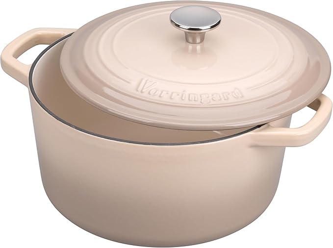 Enameled Cast Iron Dutch Oven Pot with Lid, for Bread Baking, Round Bread Oven- include Sourdough