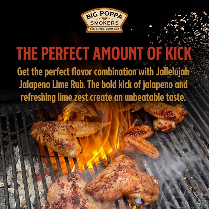 Big Poppa’s Jallelujah Lime Seasoning Salt – Bold Lime & Jalapeño Citrus Spice Blend for Tacos