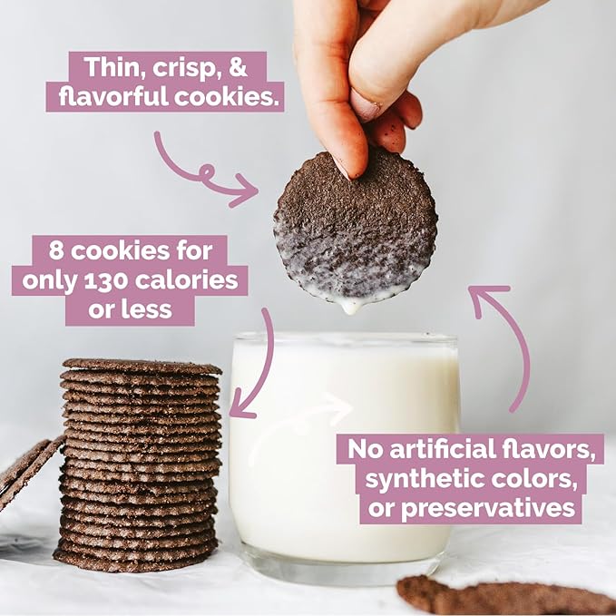 Dewey's Bakery Brownie Crisp Moravian Cookie Thins, Bakery Fresh with Real Simple Ingredients, Low