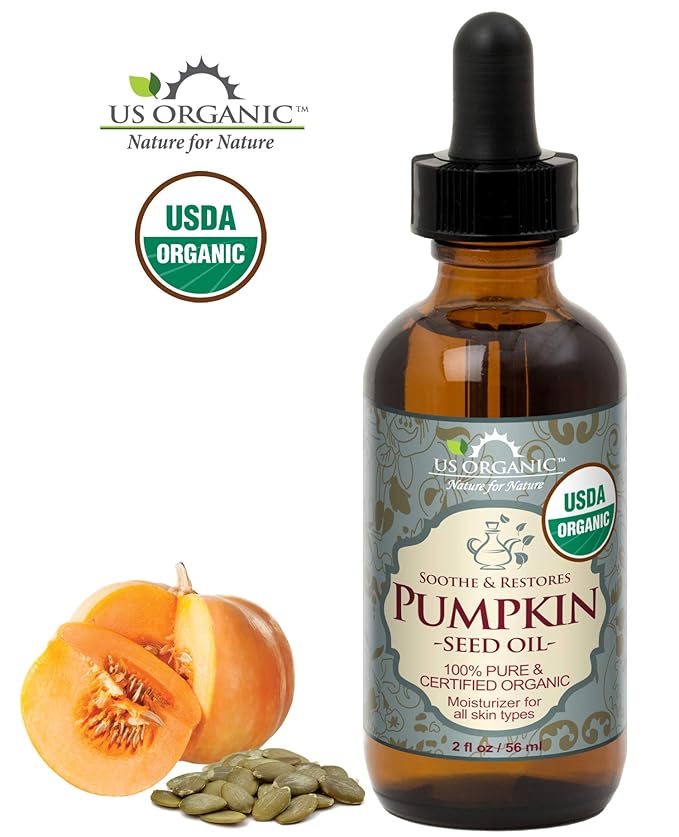 US Organic Pumpkin Seed Oil, USDA Certified Organic, Pure, Natural, Cold Pressed Virgin, Unrefined