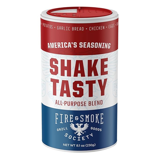 Fire & Smoke Society Shake Tasty All Purpose Seasoning | BBQ Rubs for Smoking and Grilling | Steak