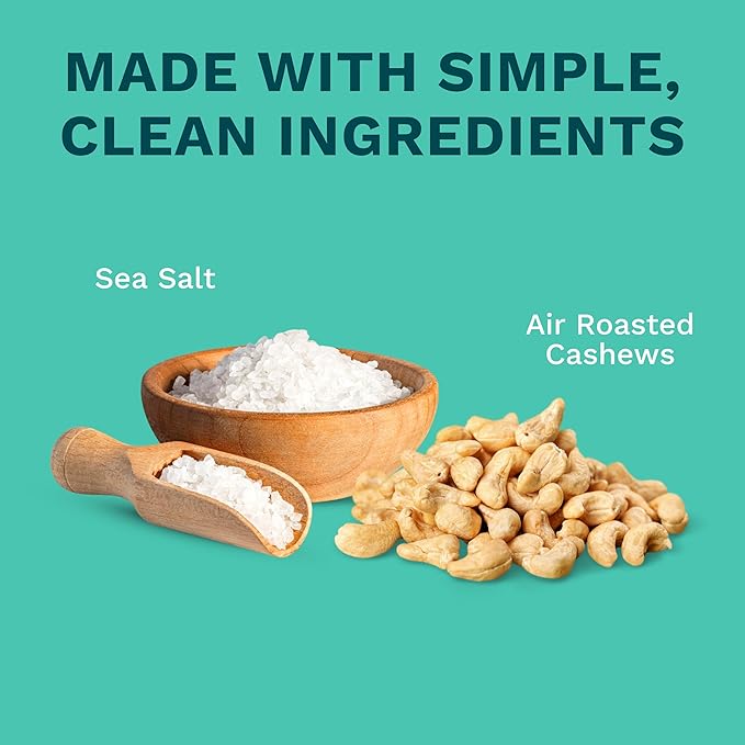 Sea Salt Wrapped Whole Cashews by Karma Nuts, Air Roasted with Natural Skins, 2X more Fiber, Whole
