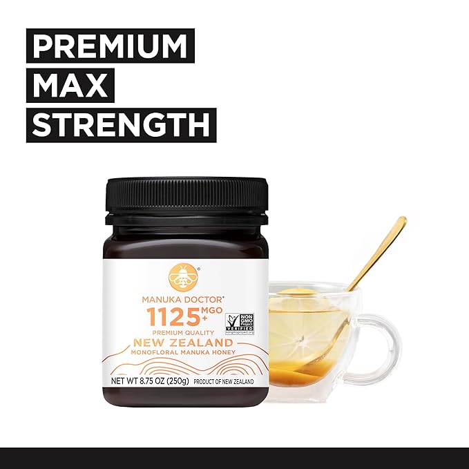 MANUKA DOCTOR - MGO 1125+ Manuka Honey Monofloral, 100% Pure New Zealand Honey. Certified.
