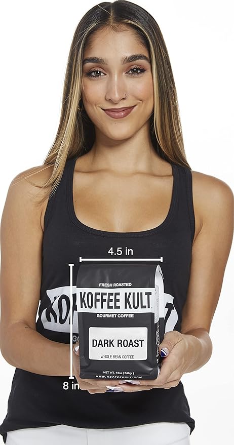 Koffee Kult Dark Roast Coffee Beans - Rich & Bold with Chocolate & Cinnamon Notes, Smooth Finish