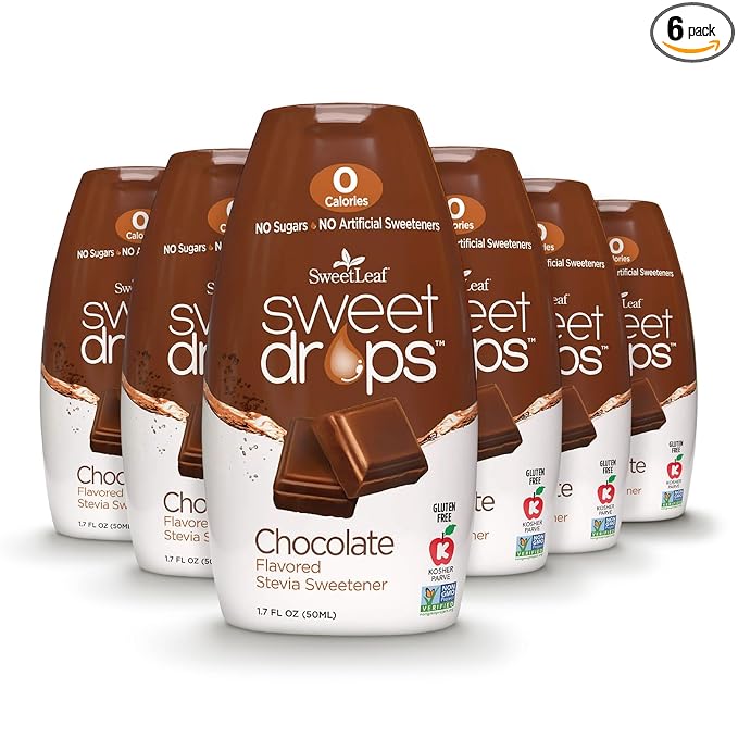 SweetLeaf Sweet Drops - Flavored Stevia Liquid Sweetener, Stevia Extract, Zero Calories, Gluten