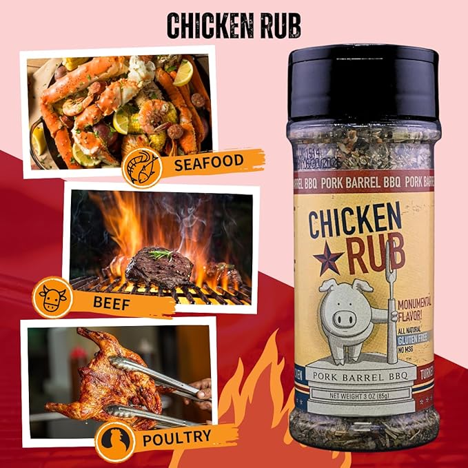Pork Barrel BBQ Chicken Spice Rub | All-Purpose Seasoning and Spice Rub |Grilling Essentials