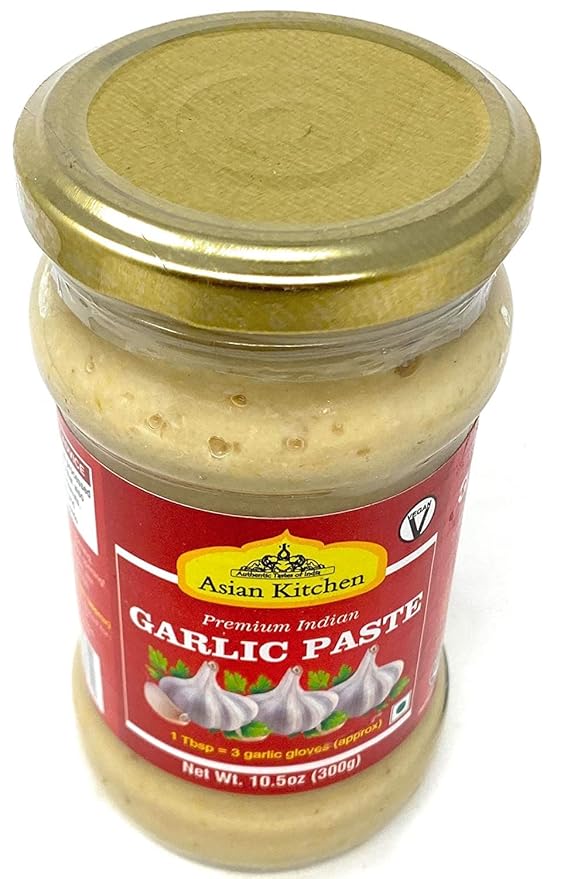 Asian Kitchen Garlic Cooking Paste 10.5oz (300g) Glass Jar ~ Vegan | Gluten Free | NON-GMO | No