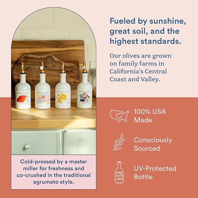 Brightland Infused Olive Oils, The Artist Capsule - Cold-Pressed Made with Early-Harvest Frantoio