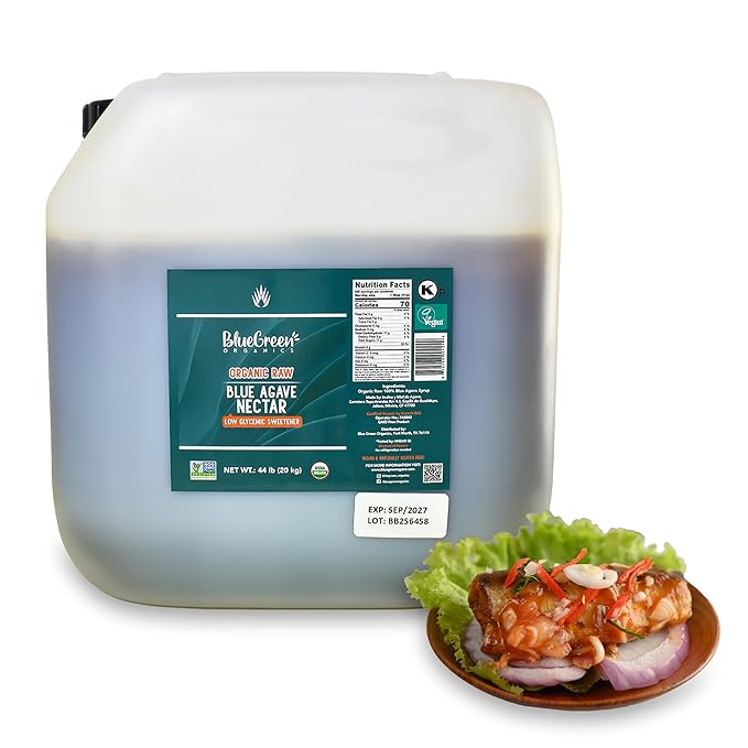 BLUE GREEN ORGANICS, Agave syrup, Agave, Gluten Free, Organic, Sweetener, cakes, coffees, pancakes