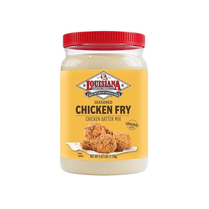 Louisiana Seasoned Chicken Fry Batter Half Gallon - 2.62 lbs - Crispy Southern Coating Mix for