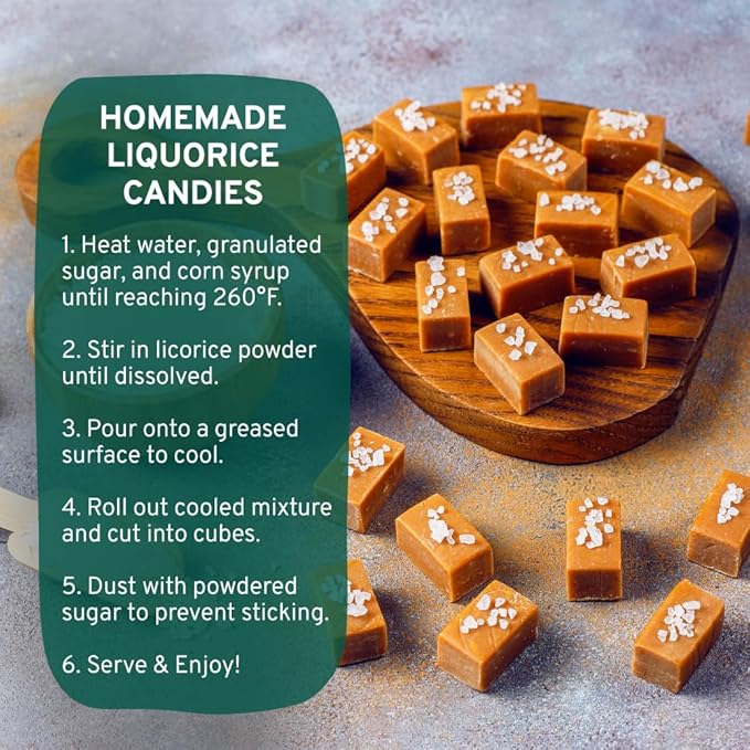 HANDPICK Licorice Root Powder (226g/8oz) Non GMO, Gluten Free, 100% Raw Ground Mulethi, Sourced
