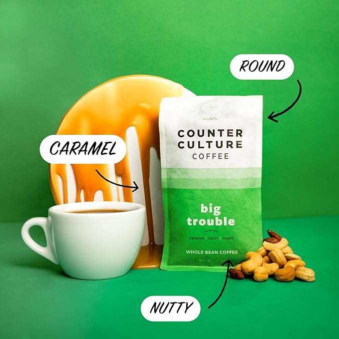 Counter Culture Coffee - Whole Bean Coffee - Multi-Pack - One 12oz Bag of Each (Big Trouble and