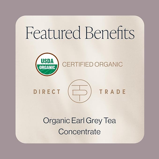Rishi Tea London Fog Latte - Organic Black Tea Concentrate with Bergamot, Easy-to-Serve Hot or Iced