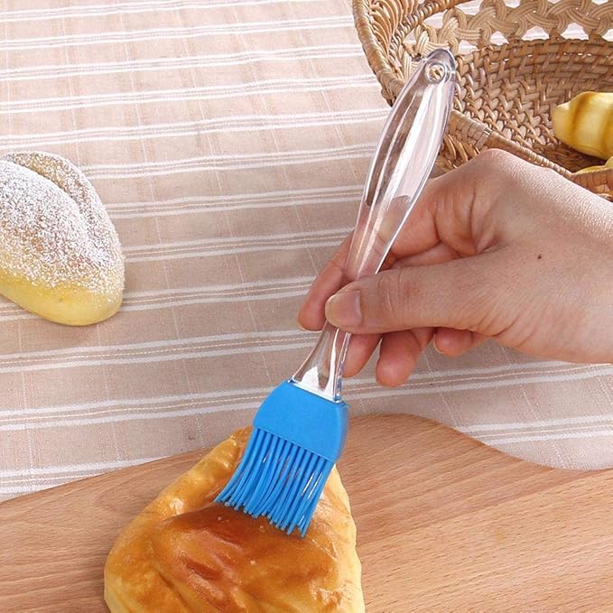 7" Silicone Basting Pastry Brush - Perfect for Oil Butter Spread, Marinades, Baste, BBQ, Grill