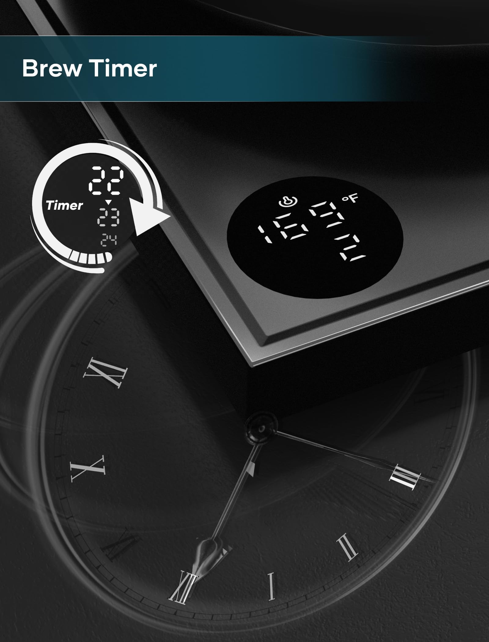 INTASTING Gooseneck Electric Kettle with 1℉ Temperature Control, 0.9 Liter