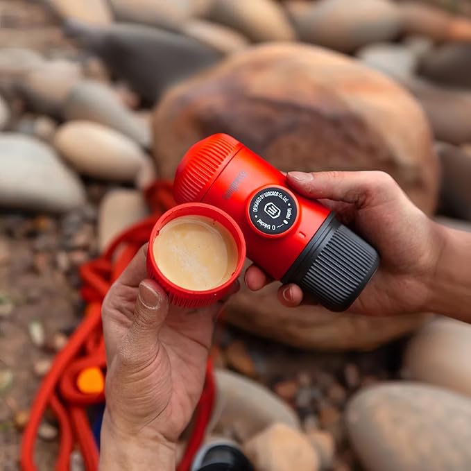 WACACO Nanopresso Portable Espresso Maker Bundled with Protective Case, Mini Travel Coffee Machine