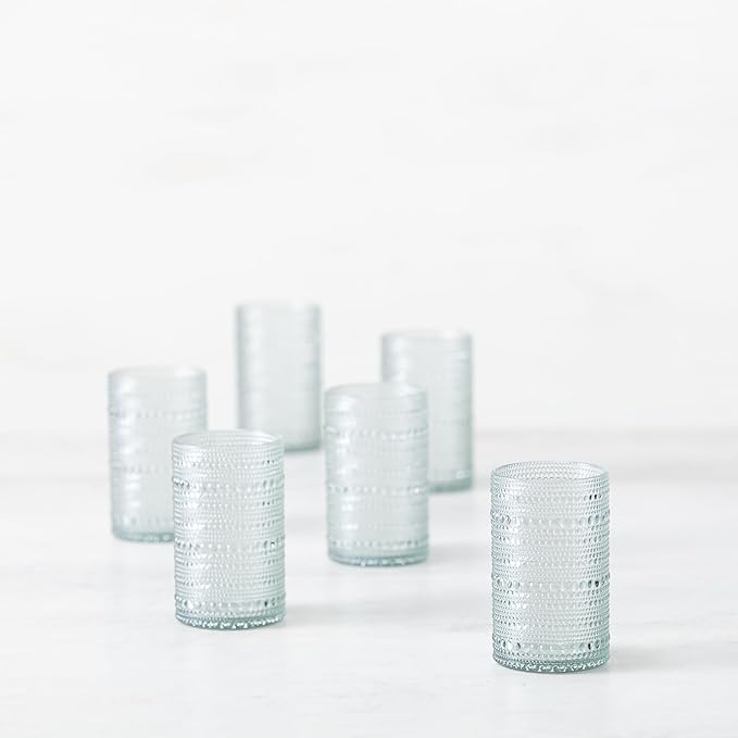 FORTESSA Orbetto Outdoor Hobnail Plastic Drinkware, 13 Ounce Iced Beverage Cocktail Glass (Set of