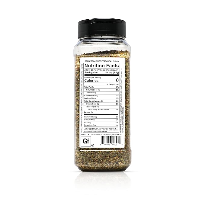 Spiceology - Greek Freak Mediterranean Seasoning - Greek Herbs & Spices for Chicken, Potatoes