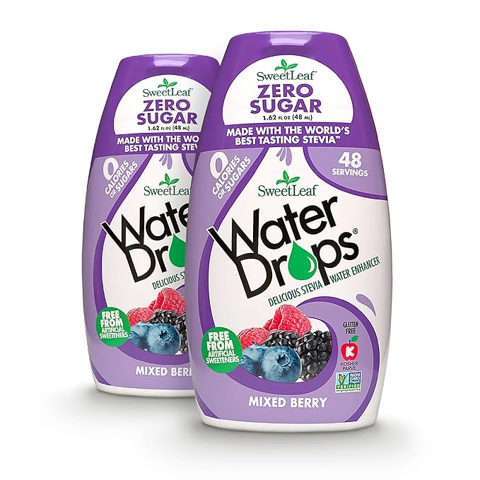 SweetLeaf Water Drops, Mixed Berry ??Sugar-Free Water Enhancer Drops, Stevia & Monk Fruit Sweetener
