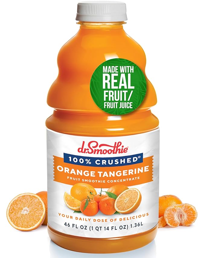 Dr. Smoothie 100% Crushed Orange Tangerine ??No Added Sugar, Made with Real Fruits/Fruit Juice