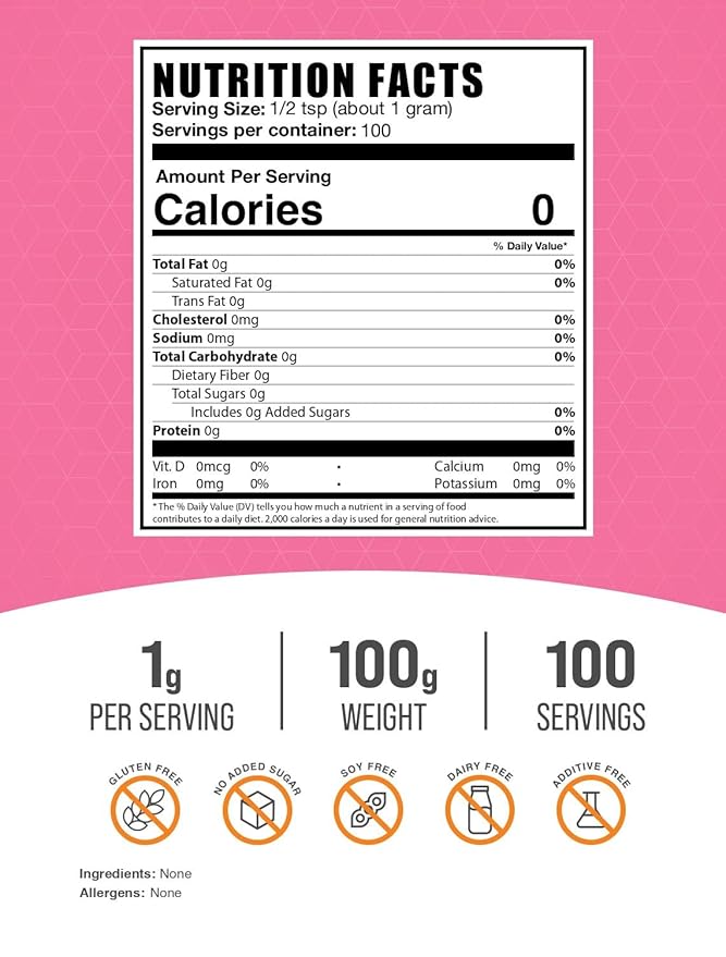 BulkSupplements.com Fructose Powder - Fructose Sugar, Zero Calorie Sweetener - Food Grade & Gluten