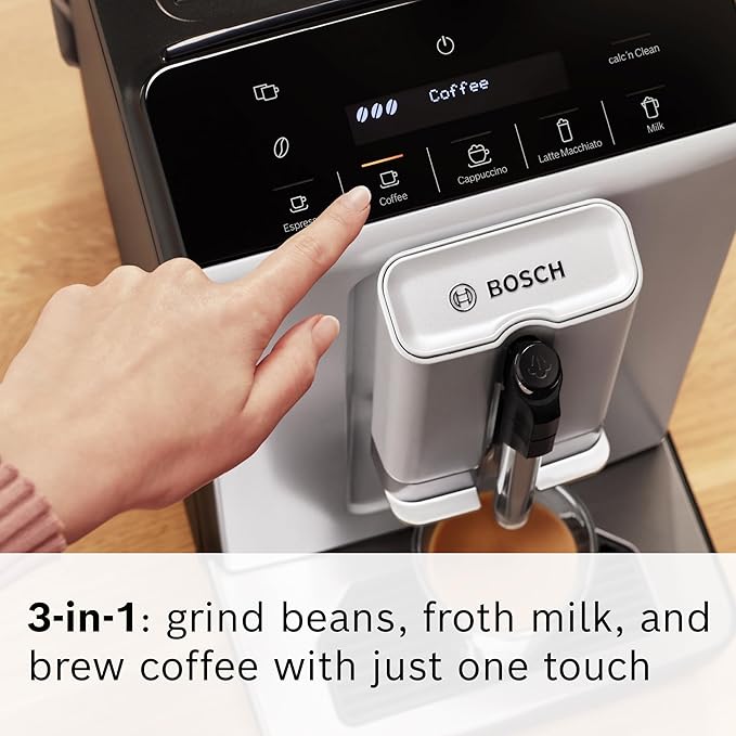 Bosch 300 Series Fully Automatic Espresso and Coffee Machine ??In-Cup Frother, OneTouch Milk