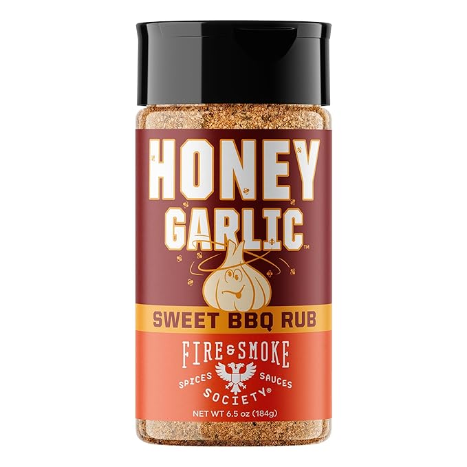 Fire & Smoke Society Honey Garlic BBQ Rub | Seasonings and Rubs for Smoking and Grilling | Pulled