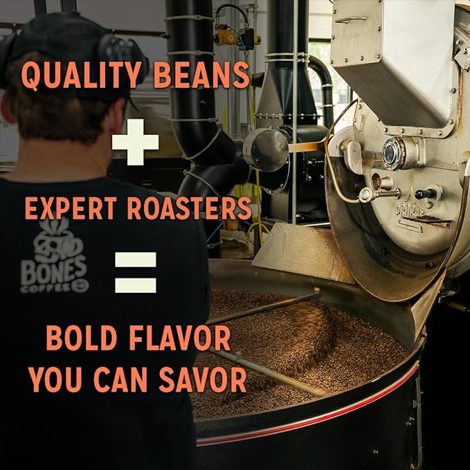 Bones Coffee Company Holy Cannoli, Baked Cannoli Flavored Coffee, Medium Roast Low Acid Arabica