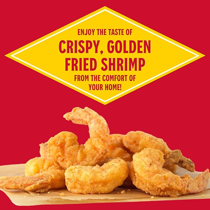 Louisiana Fish Fry Products - Seasoned Shrimp Fry Seafood Batter Mix - Also Great for Oysters and