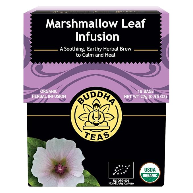 Buddha Teas - Marshmallow Leaf Tea - Herbal Tea - For Health & Wellbeing - With Flavonoids