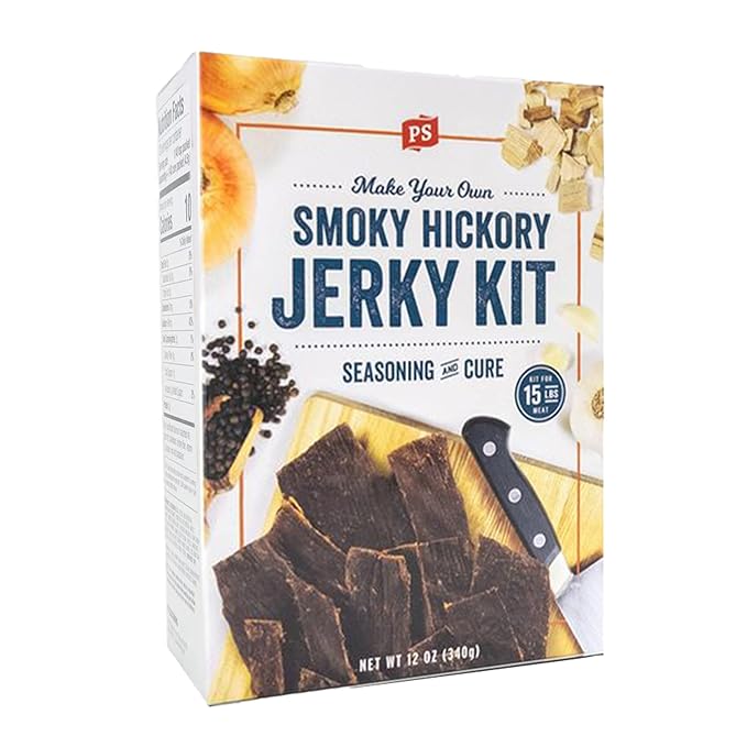 PS Seasoning Jerky Seasoning and Cure Kit (Smoky Hickory) - Award-Winning DIY Beef Jerky Making Kit
