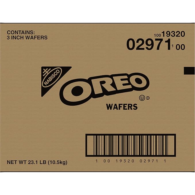 OREO 3-inch Chocolate Wafers. 23.1 lb Box