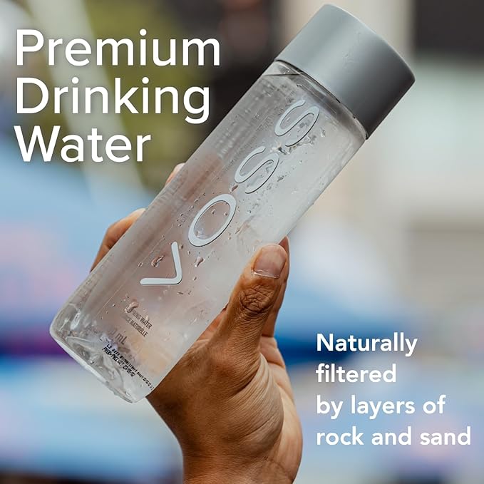 VOSS Premium Still Bottled Natural Water - BPA-Free - High Grade PET - Recyclable Plastic Water