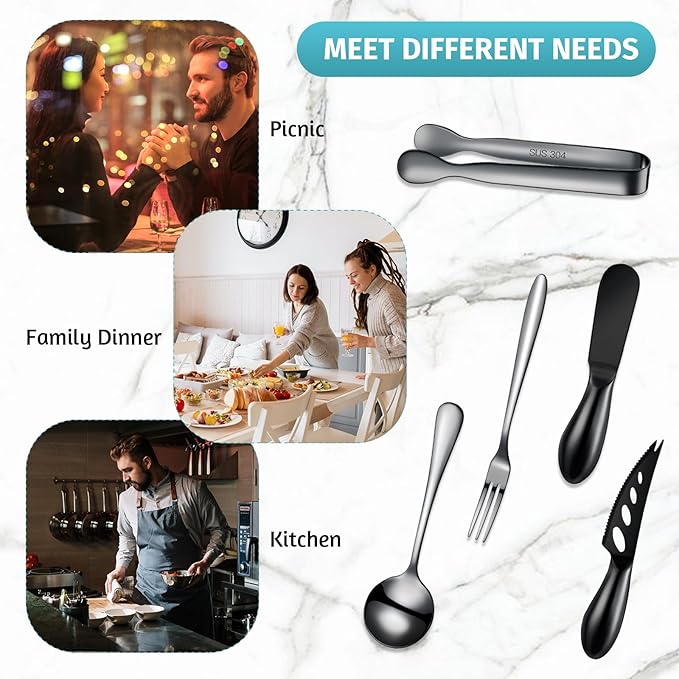 Patelai Charcuterie Board Accessories Cheese Spreader Knife Set Charcuterie Utensils Butter Knife