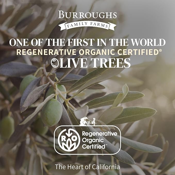Burroughs Family Farms Premium Organic Extra Virgin Olive Oil ??Cold-Pressed California EVOO