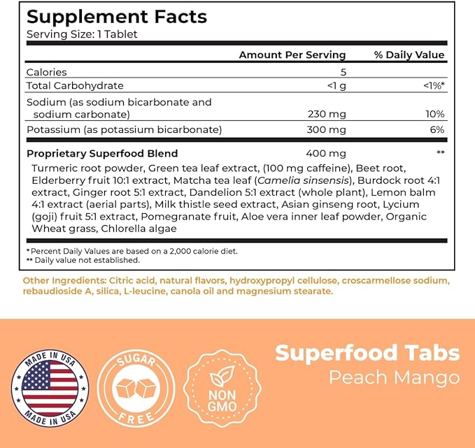 skinnytabs Anti-Bloat Cleanse Drink with 15 Superfoods | Supports Digestion, Energy & Cravings |