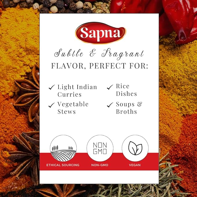 Sapna Mild Curry Powder, 14 OZ, Premium Authentic Indian Spice Blend, All Natural