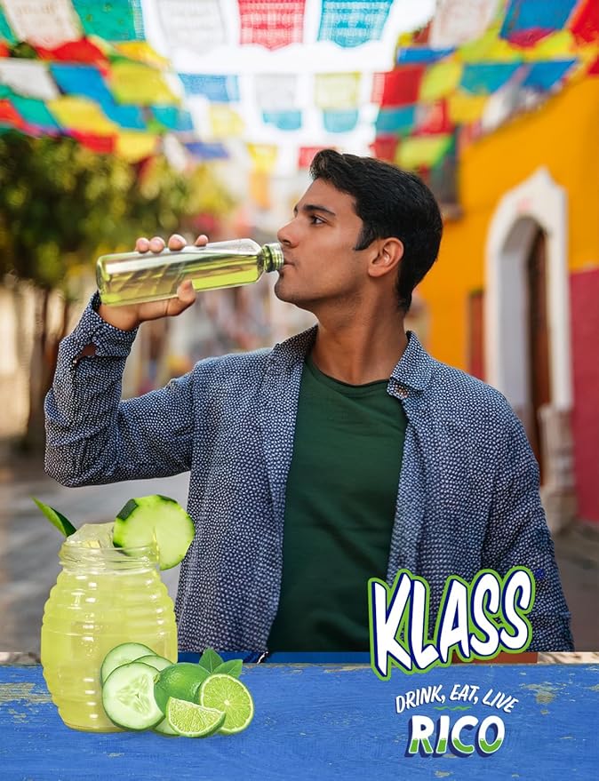 Klass Aguas Frescas | Drink Mix Cucumber Limeade | Sugar Free Drinks! (40 Count Powder Stick