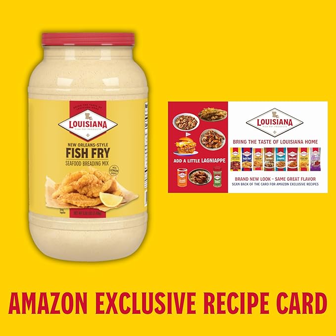 Louisiana Seasoned Chicken Fry Batter 1 Gallon - Crispy Southern Coating Mix for Fried Chicken