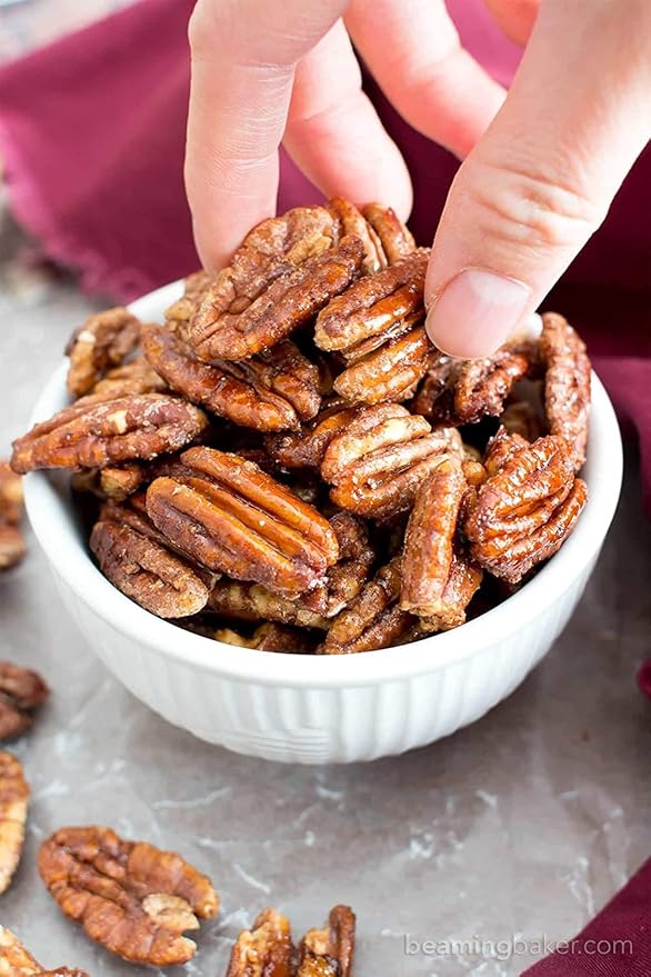 Whole, Shelled & Dry Roasted Georgia Pecans Unsalted (3 Lbs.) - Vegan & Keto Friendly - Oven